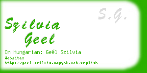szilvia geel business card